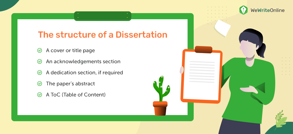 The structure of a Dissertation